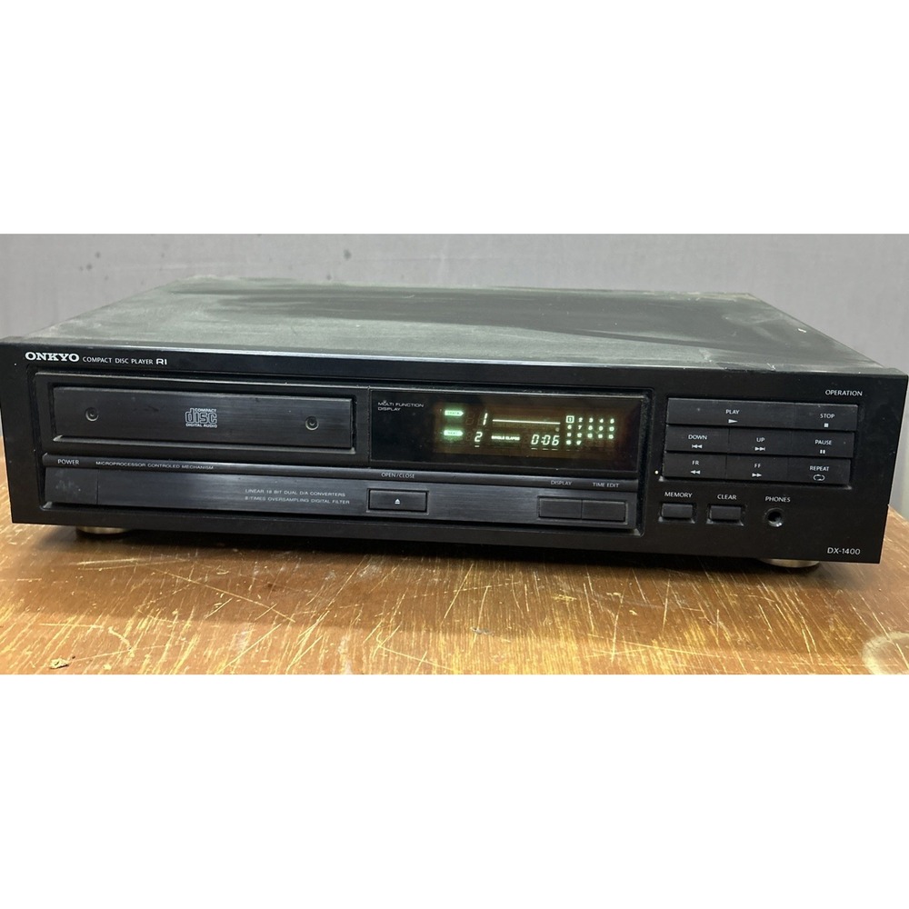 Onkyo DX-1400 Vintage Single Disc CD Player Compact Disc Stereo Component -Japan